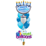 Hanukkah Menorah Balloon Bouquet 10pcs