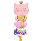 Cat Princess Balloon Bouquet
