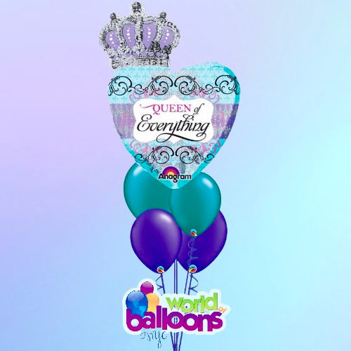 Queen of Everything Balloon Bouquet 7pc