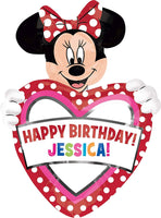 Minnie Mouse Personalized Balloon Bouquet