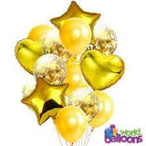 Rose Gold Confetti Balloon Bouquet
