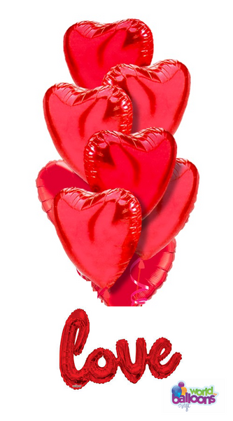 Love Red Heart Bouquet